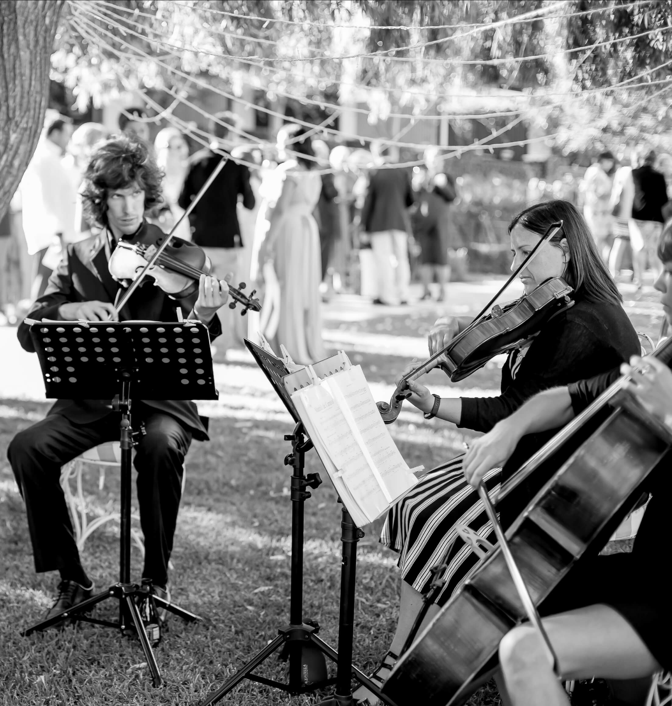 Shout Music Company (Shout MC) | Classical String Quartet: Four (4) Piece Band - Violins / Viola / Cello / Weddings, Concerts + Corporate Event Hire / +More