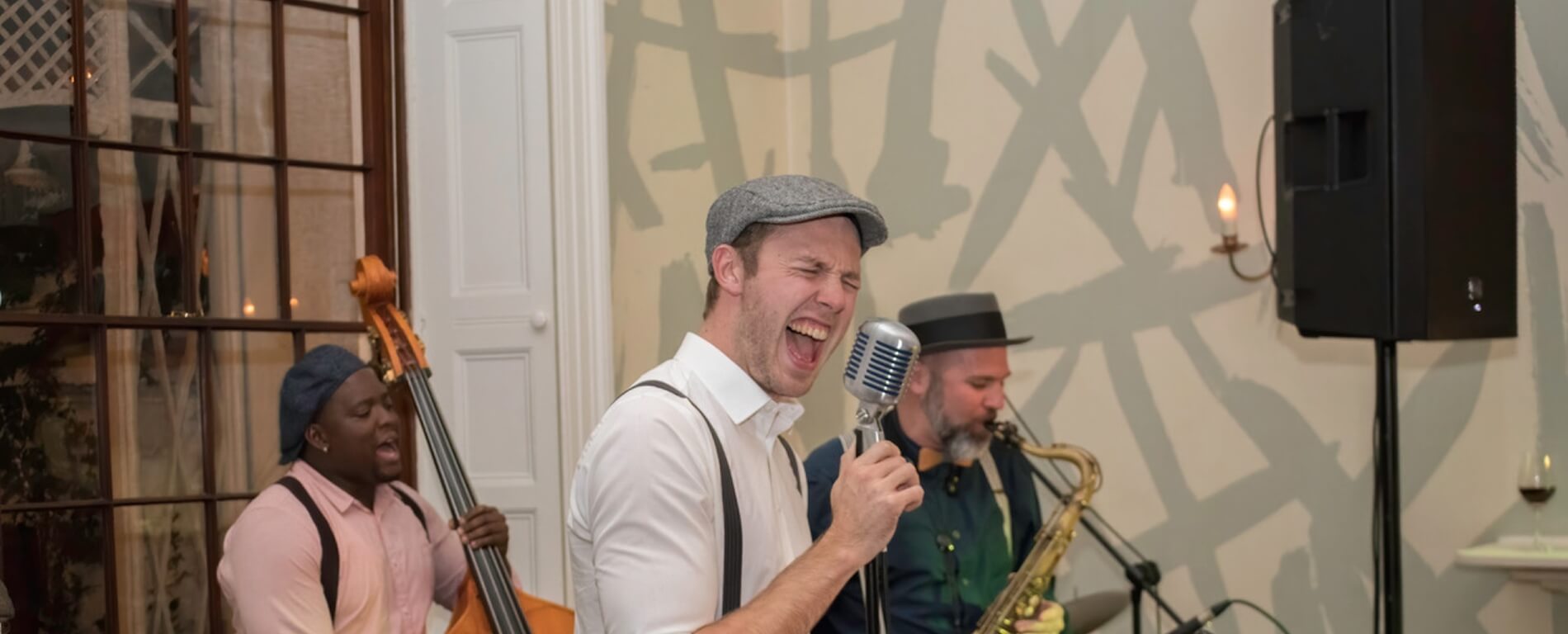 Shout Music Company (Shout MC) | Moonshine: Jazz Male or Female Vocals (Singers) / Saxophone / Piano / Keyboard / Double Bass / Drums / Cocktail Parties / Weddings / Corporate Events / Concerts / +More